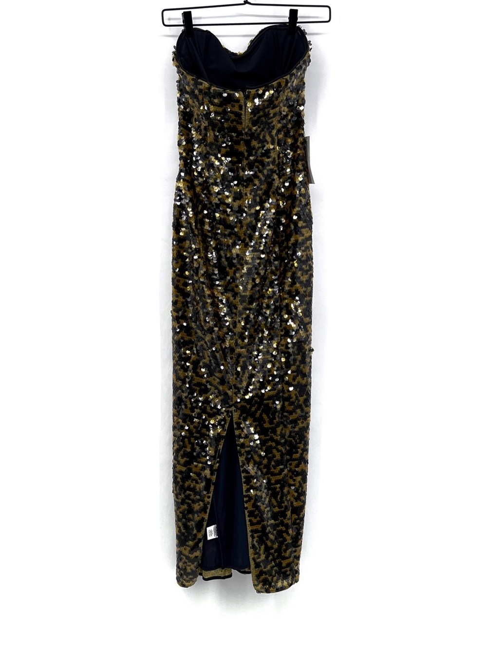 STAUD TURMERIC Cece Sequined Strapless Maxi Dress Strapless Gold Evening Gown 6 - Picture 11 of 16